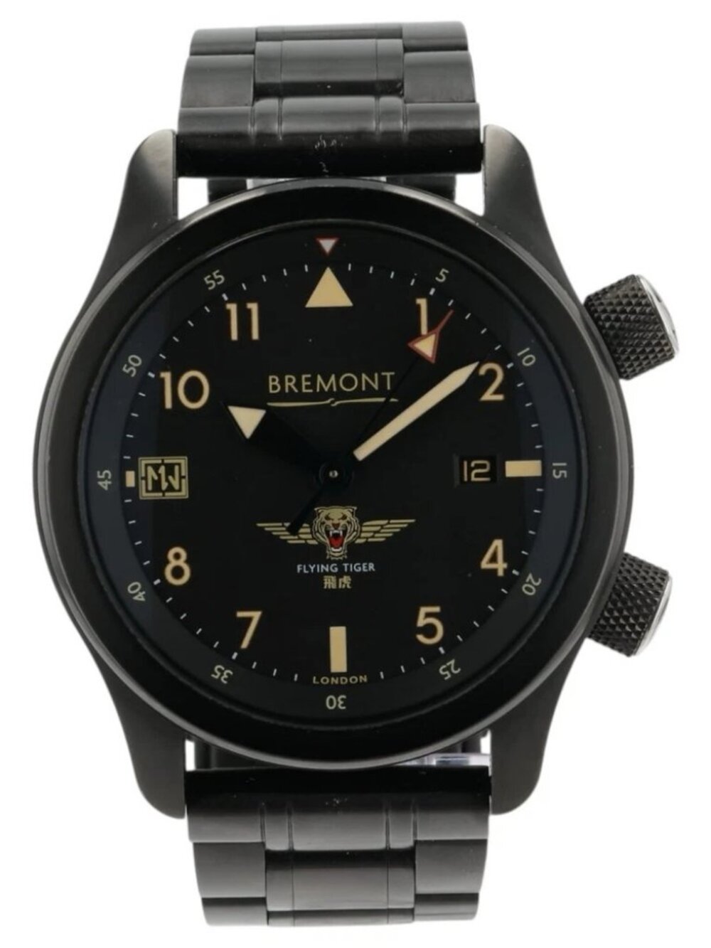 Bremont Flying Tiger Black Dial Stainless Steel 43mm Automatic Men’s Watch
